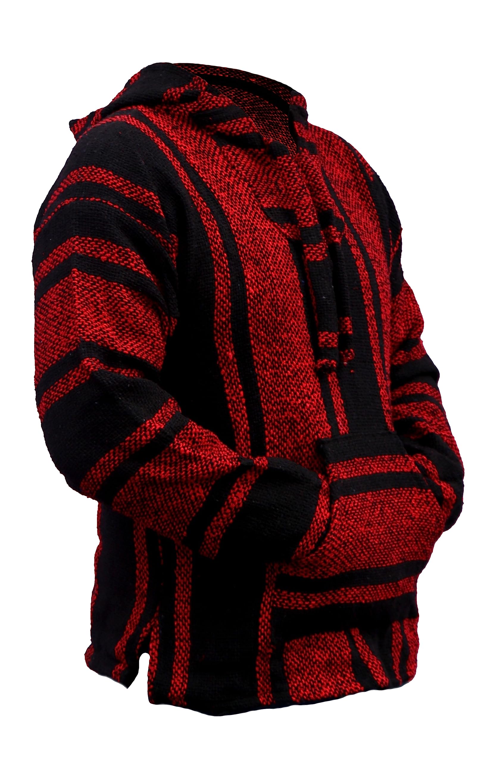 Del Mex Mexican Baja Hoodie Hippie Surf Poncho Sweater Sweatshirt Pullover Jerga
