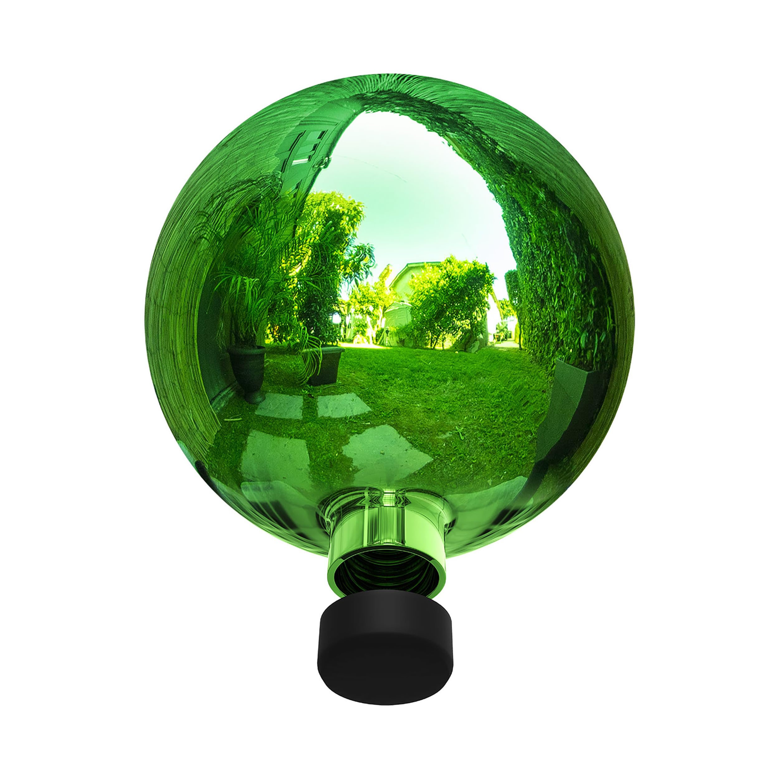 Alpine Corporation | 10" Indoor/Outdoor Glass Gazing Globe — Festive Garden & Yard Décor Accent — Blue