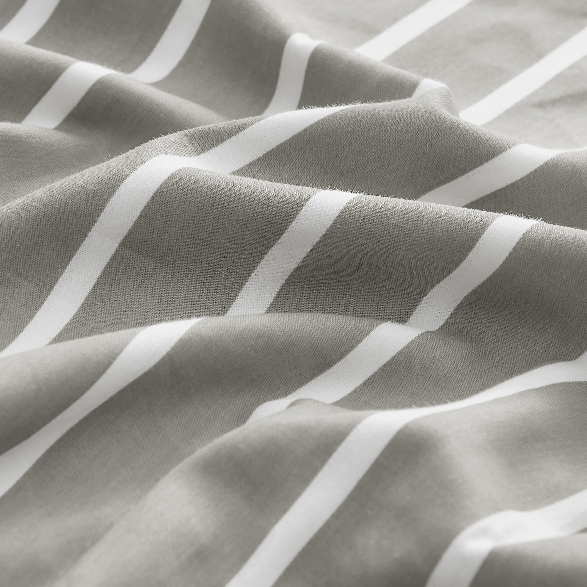 JELLYMONI Cotton Striped Pillowcases Set of 2, Sage Green, Standard | Soft breathable feel, Envelope closure, 400TC cotton, Machine washable, Gentle on skin