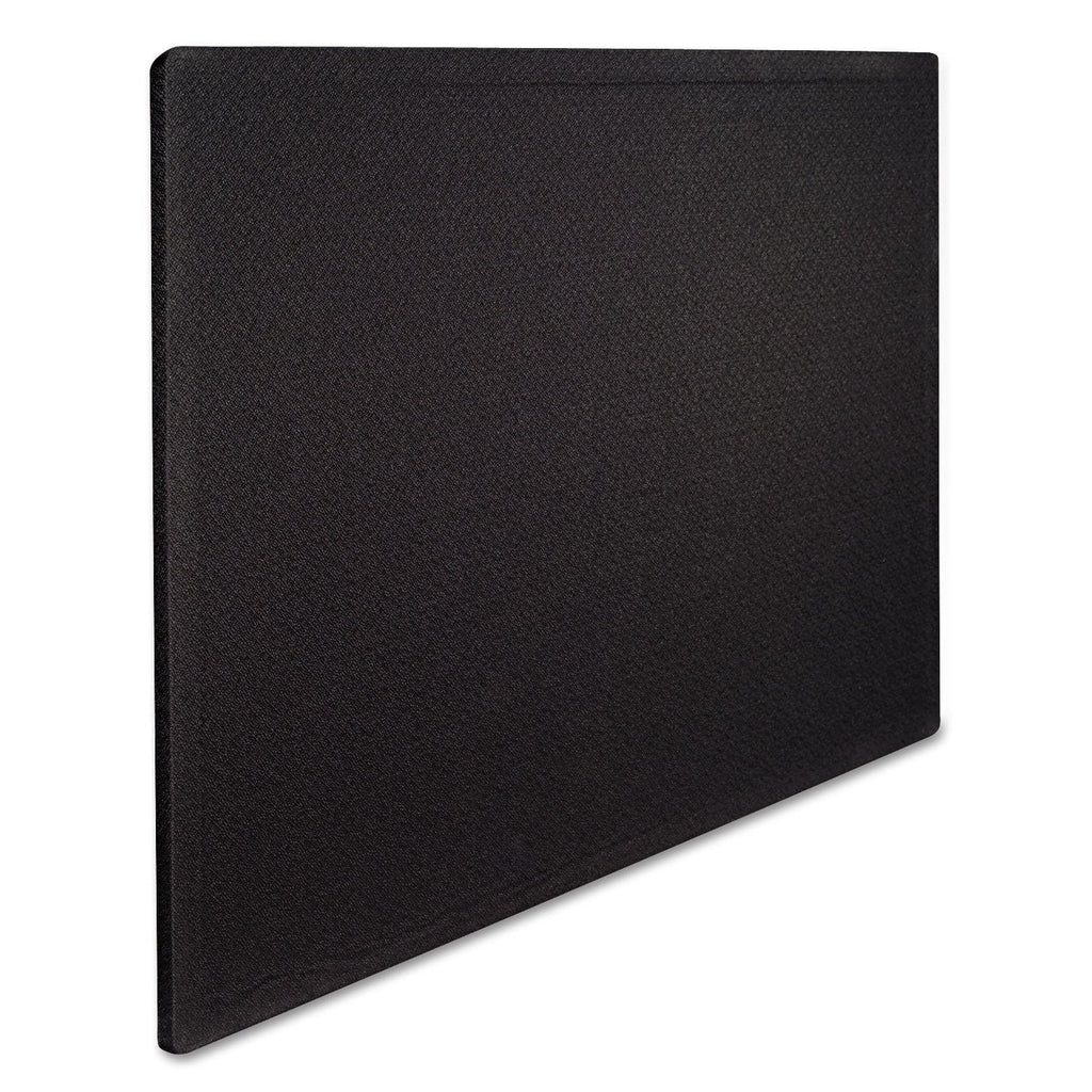 Quartet Bulletin Board 48"W x 36"H Fabric Cork Board Alternative for Office School or Home Décor, Black (7684BK)