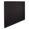 Quartet Bulletin Board 48"W x 36"H Fabric Cork Board Alternative for Office School or Home Décor, Black (7684BK)