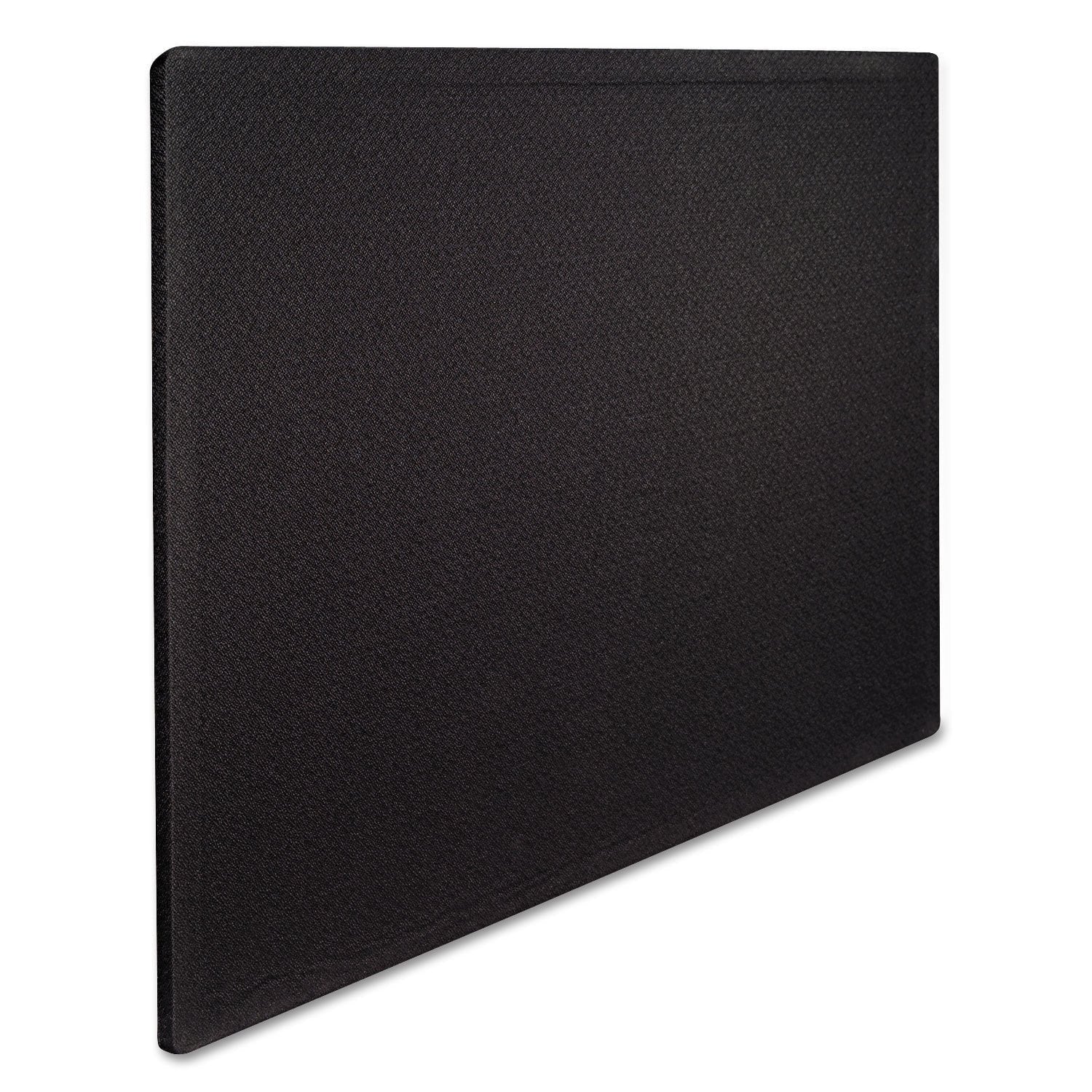 Quartet Bulletin Board 48"W x 36"H Fabric Cork Board Alternative for Office School or Home Décor, Black (7684BK)
