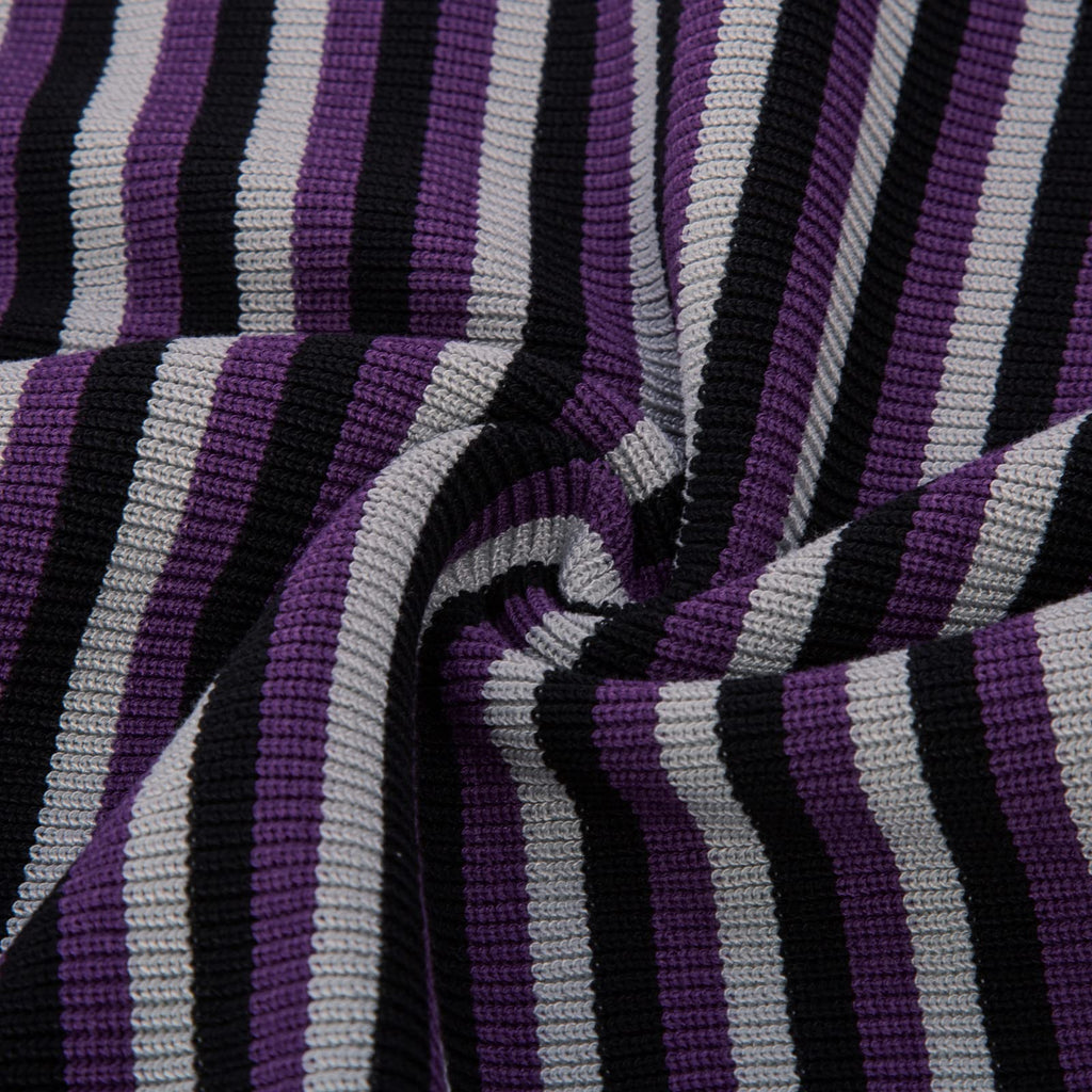 PJ PAUL JONES Men's Polo Shirts Retro Knit Shirt Vintage Striped Shirt