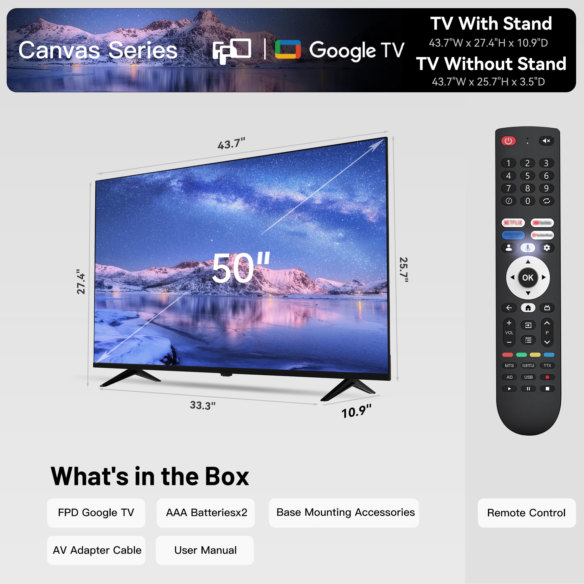 FPD 40 Inch Smart TV Tizen OS, 1080p Full HD Compatible with Samsung TV Plus, Dolby Audio, HDR 10, Gaming Hub, SmartThings, Built-in Miracast, Voice Control Flat Screen Television (AT40-P1)