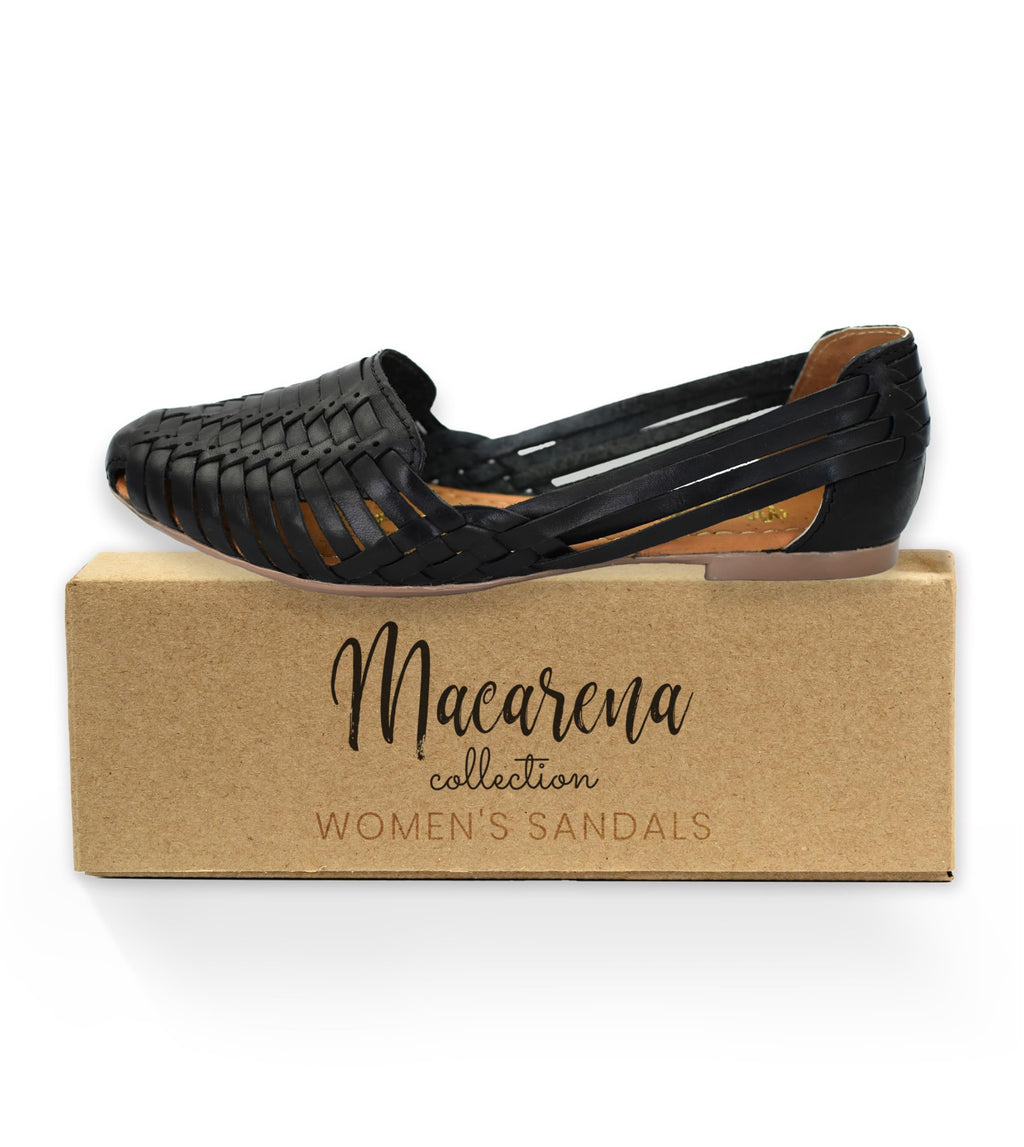 Macarena Collection Womens Shoes Leather Sandals for Women | Huarache Handmade Mexican Sandals | Comfortable & Stylish Womens Sandals 2167