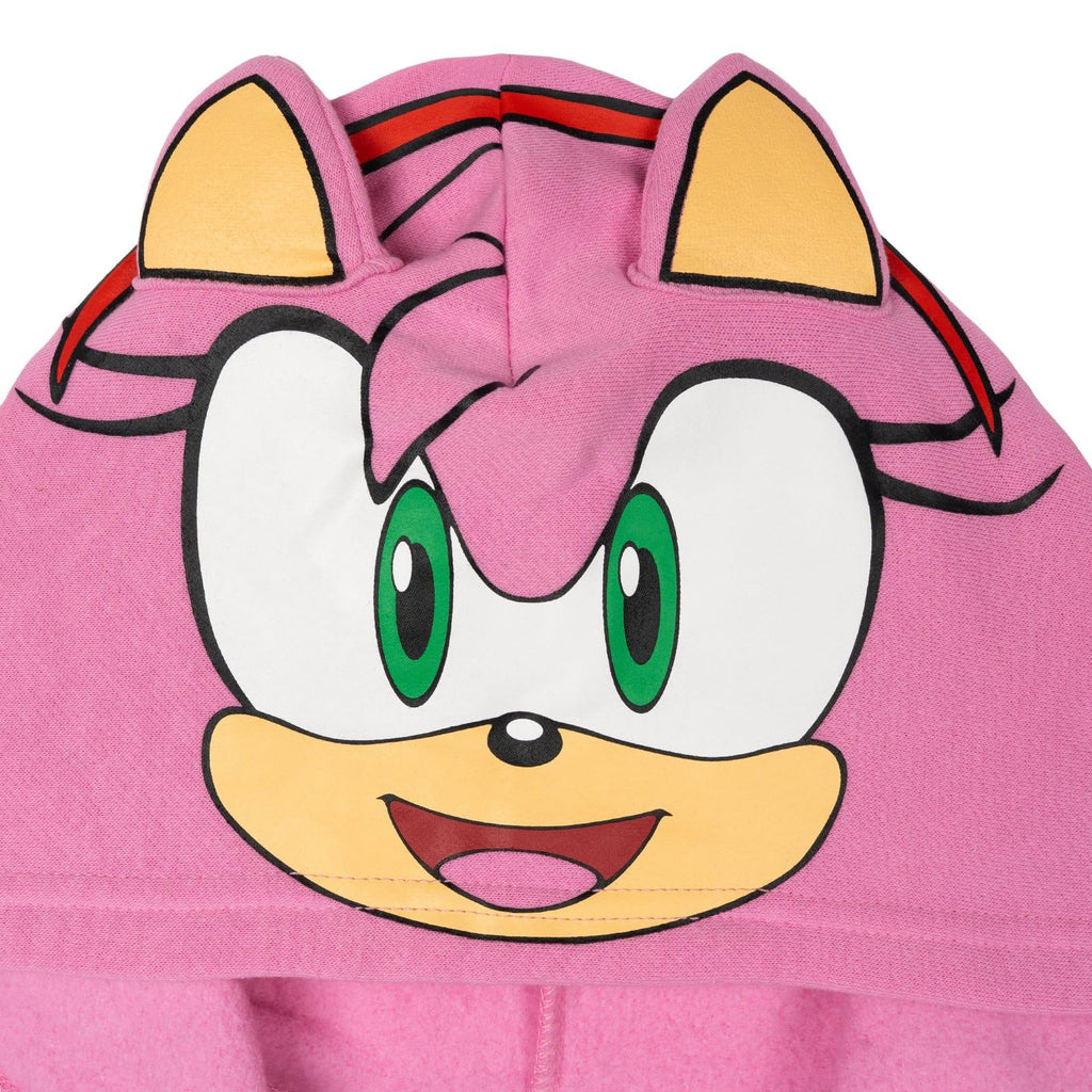 SEGA Sonic the Hedgehog Fleece Cosplay Zip-Up Hoodie Toddler to Big Kid