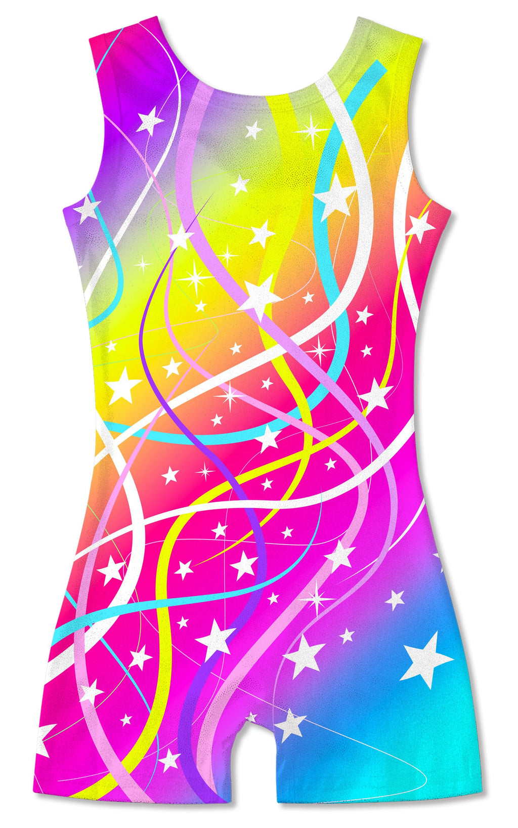 Funnycokid Gymnastics Leotards for Girls with Shorts Sparkly Kids Biketards Dance Unitard 3-10 Years
