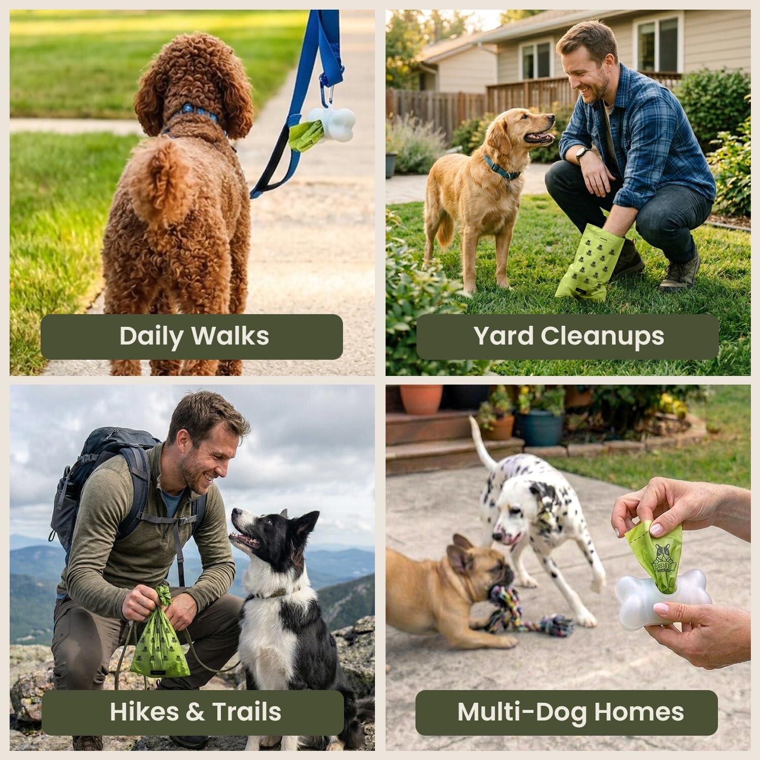 Pogi’s Dog Poop Bags – Leak-Proof & Extra Thick Pet Waste Bags (Fresh Scent, 10 Rolls, 150-Count)