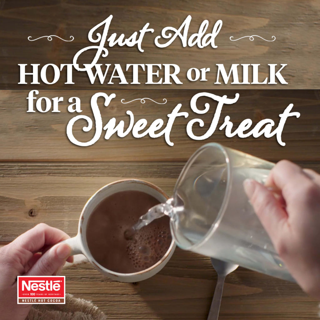 Nestle Hot Chocolate Packets, Milk Chocolate Flavor Hot Cocoa Mix, Made with Real Cocoa, Bulk Pack, 0.71 oz Packet (60 Count)