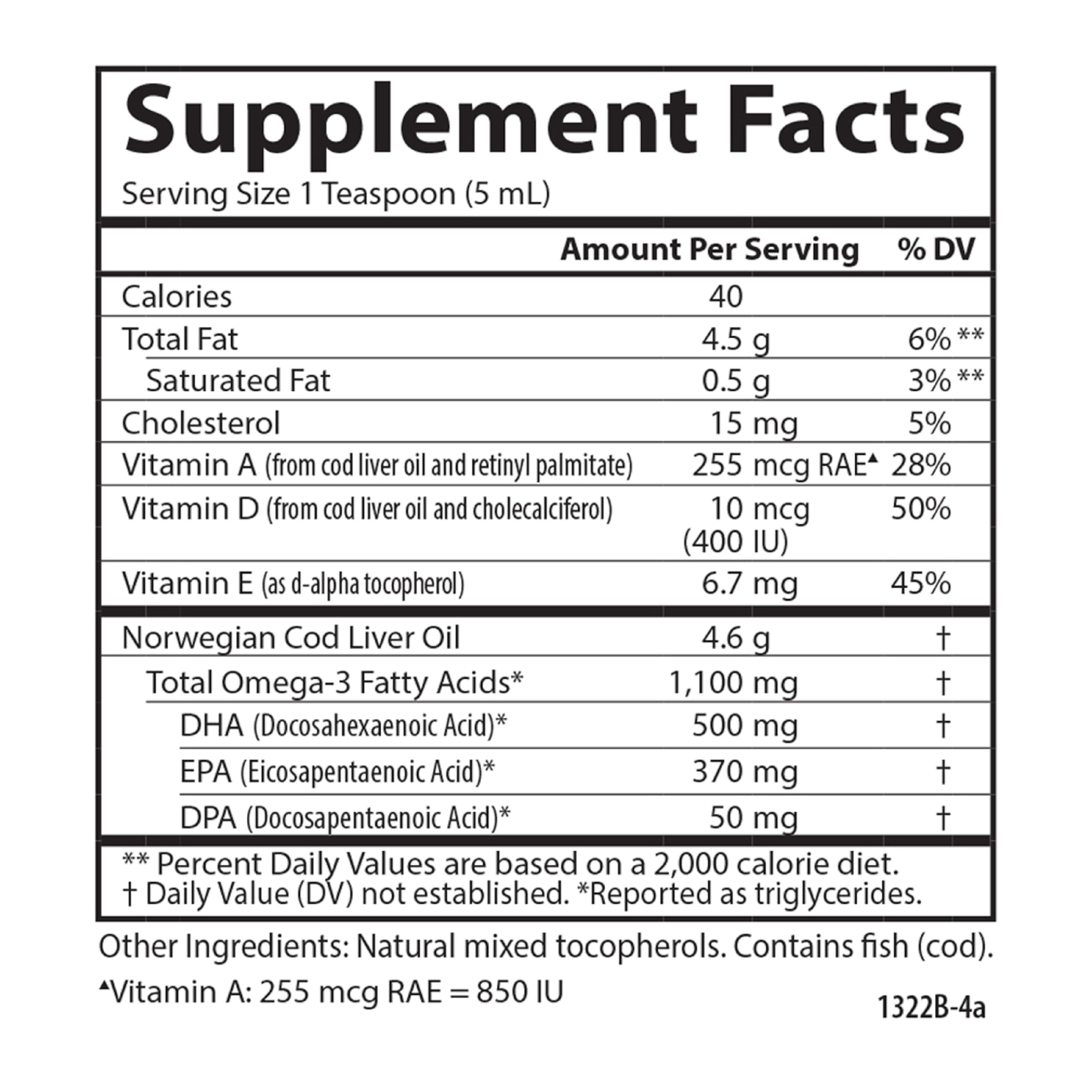 Carlson - Kid's Cod Liver Oil, 550 mg Omega-3s, Vitamins A & D3, Wild Norwegian, Bubble Gum, 250 mL