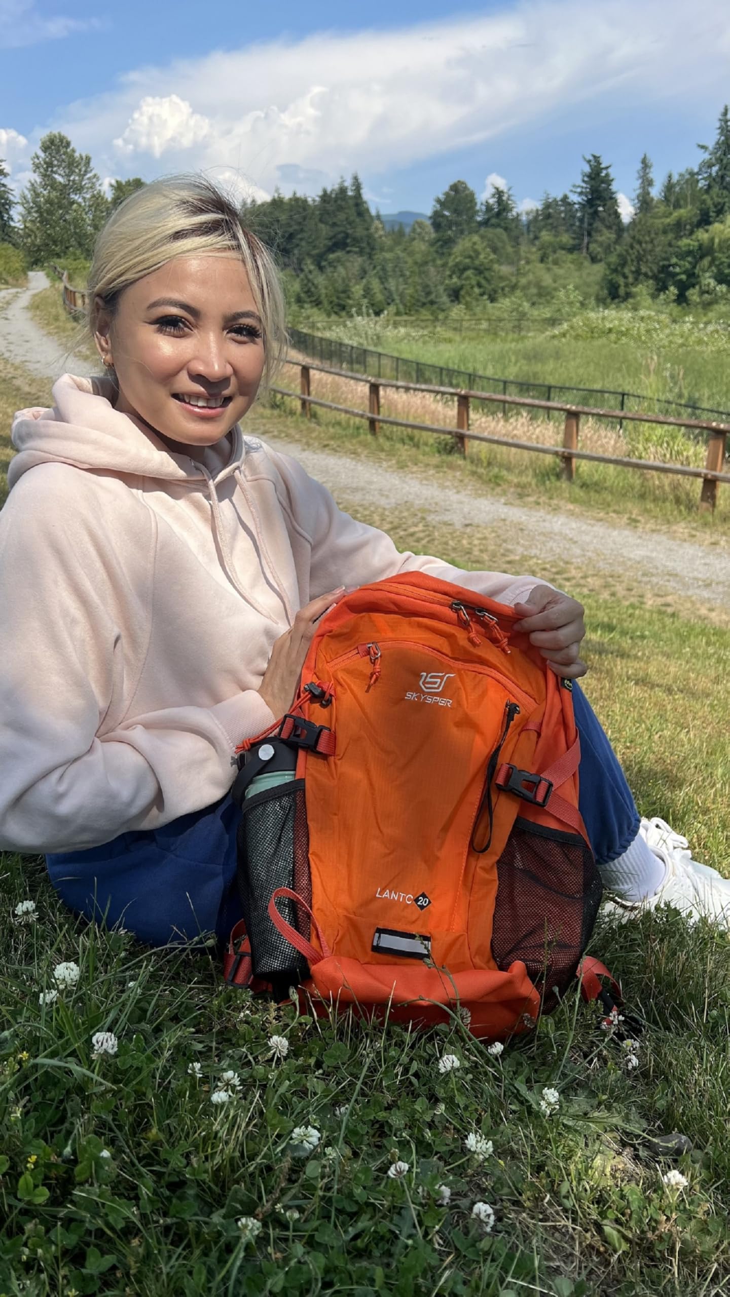SKYSPER Small Hiking Backpack, 20L Lightweight Travel Backpacks Hiking Daypack for Women Men