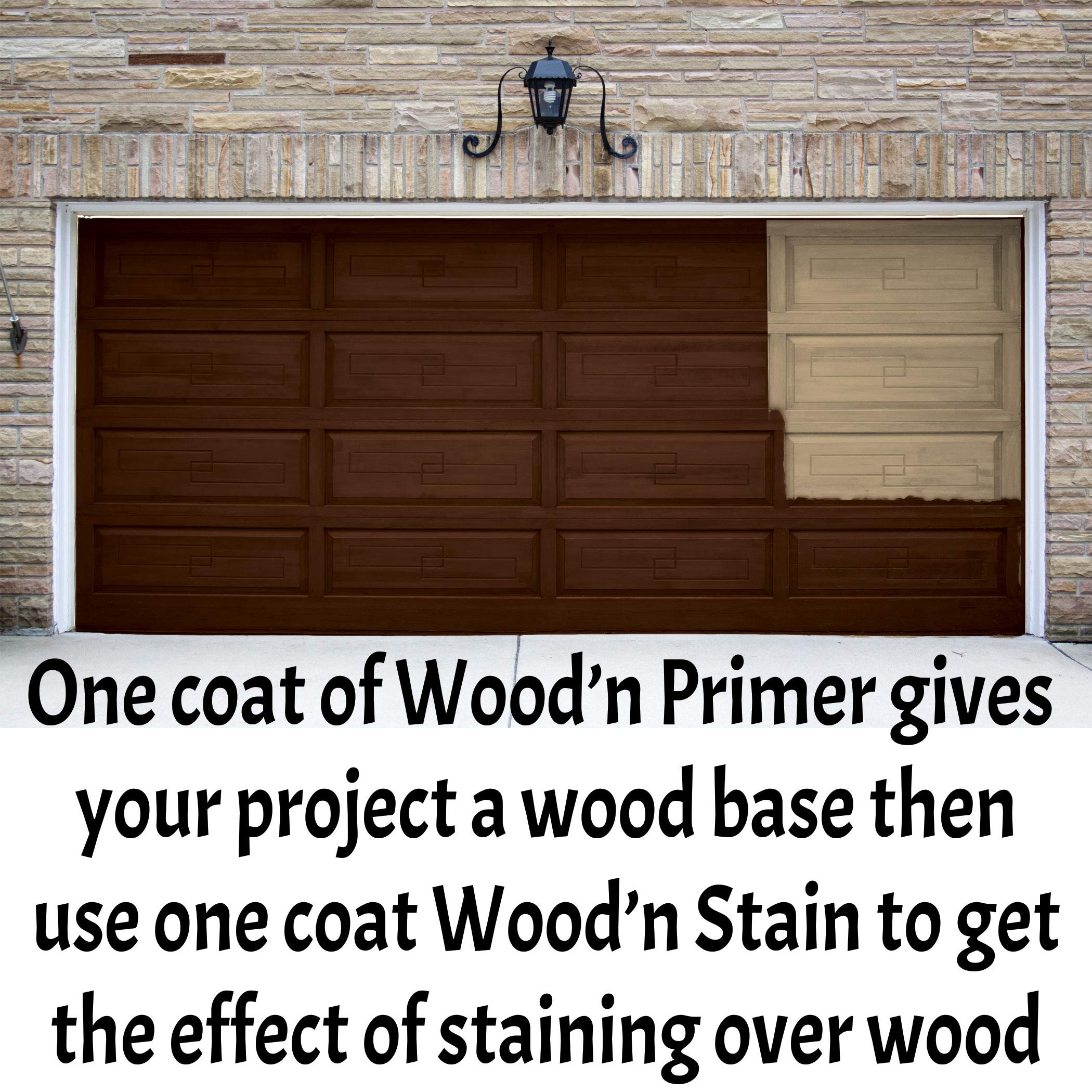 Retique It Wood'n Stain - Liquid Wood Gel Stain Interior/Exterior (08 oz (Half-Pint), 35 Dark Oak)