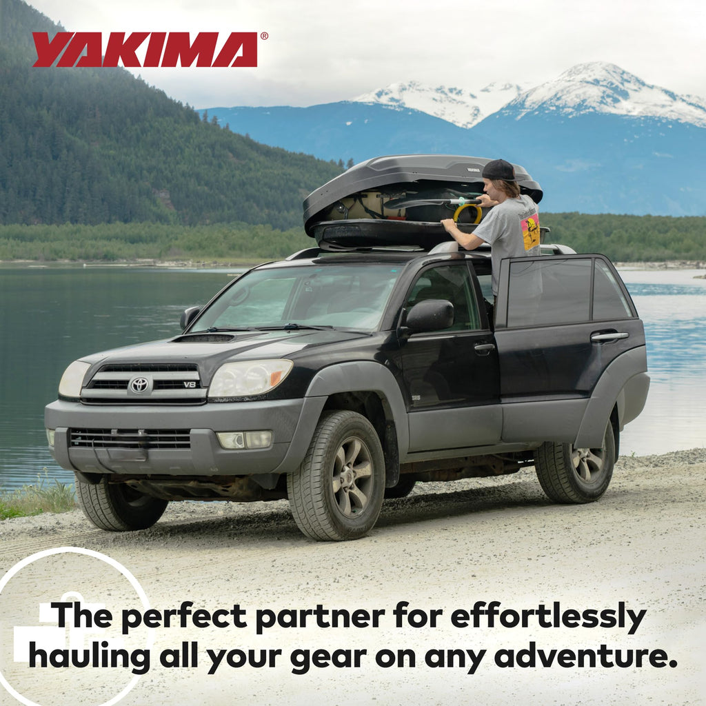 Yakima SkyBox NX 16 LG Rooftop Cargo Carrier, Hard Top Shell Box with SKS Lock, Fits Streamline Crossbars, 16 Cubic Feet, Black - Car and SUV Roof Storage for Luggage and Travel Accessories
