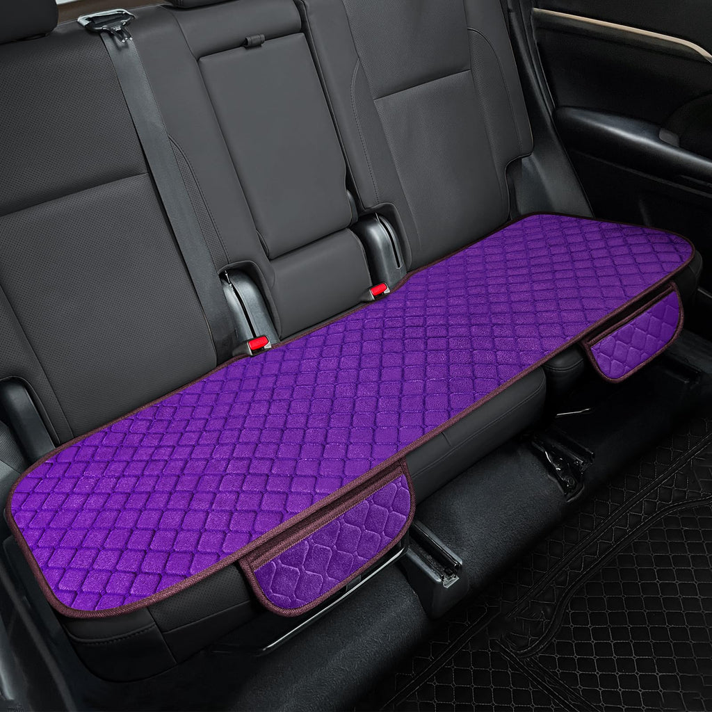 surpassme Comfortable Car Seat Covers Universal Front Seat Covers for Car Accessories, Padded Car Interior Covers for Automotive, SUV, Truck, and Van(Black)