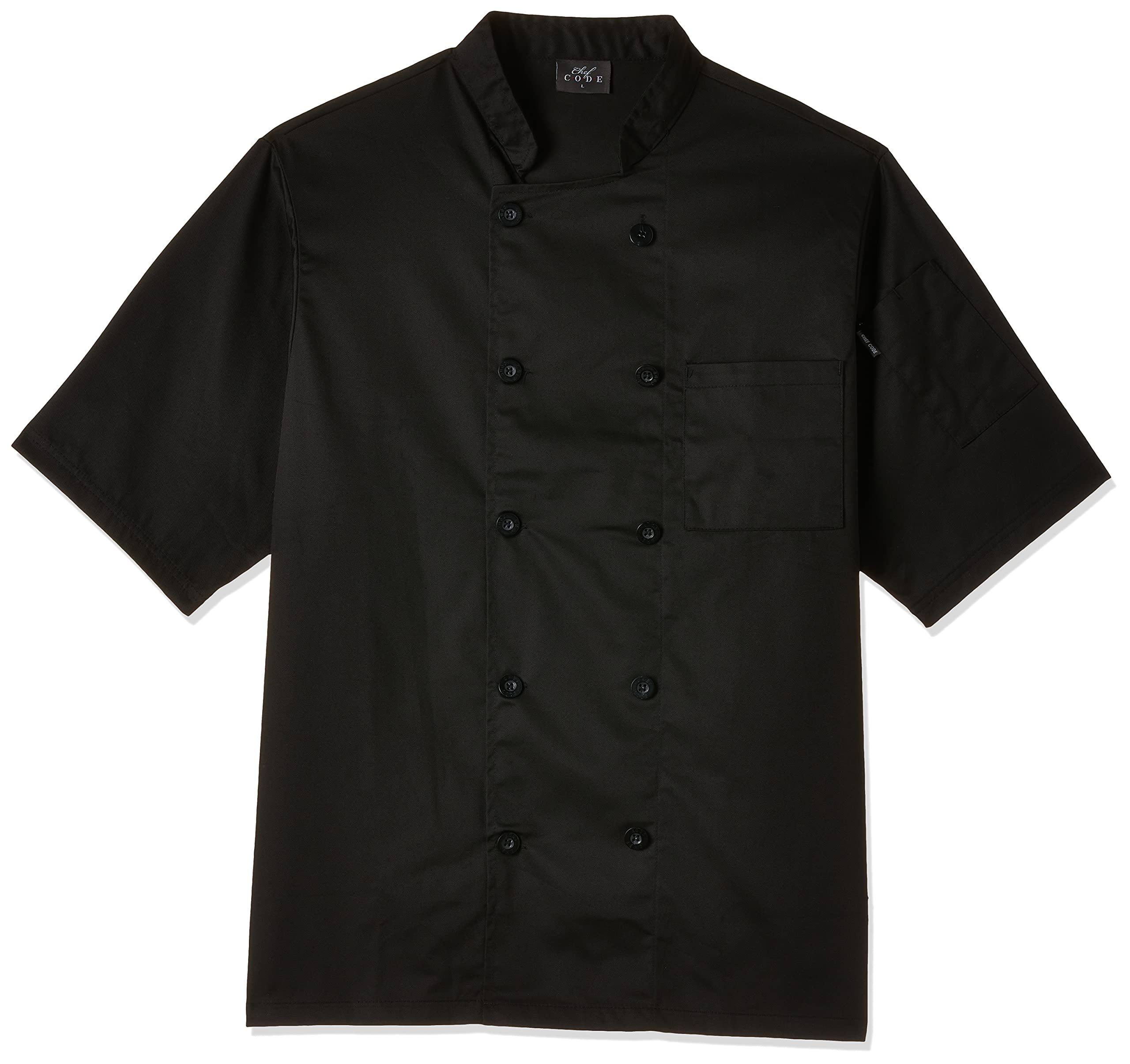 Chef Code Men's Short Sleeve Unisex Classic Chef Coat
