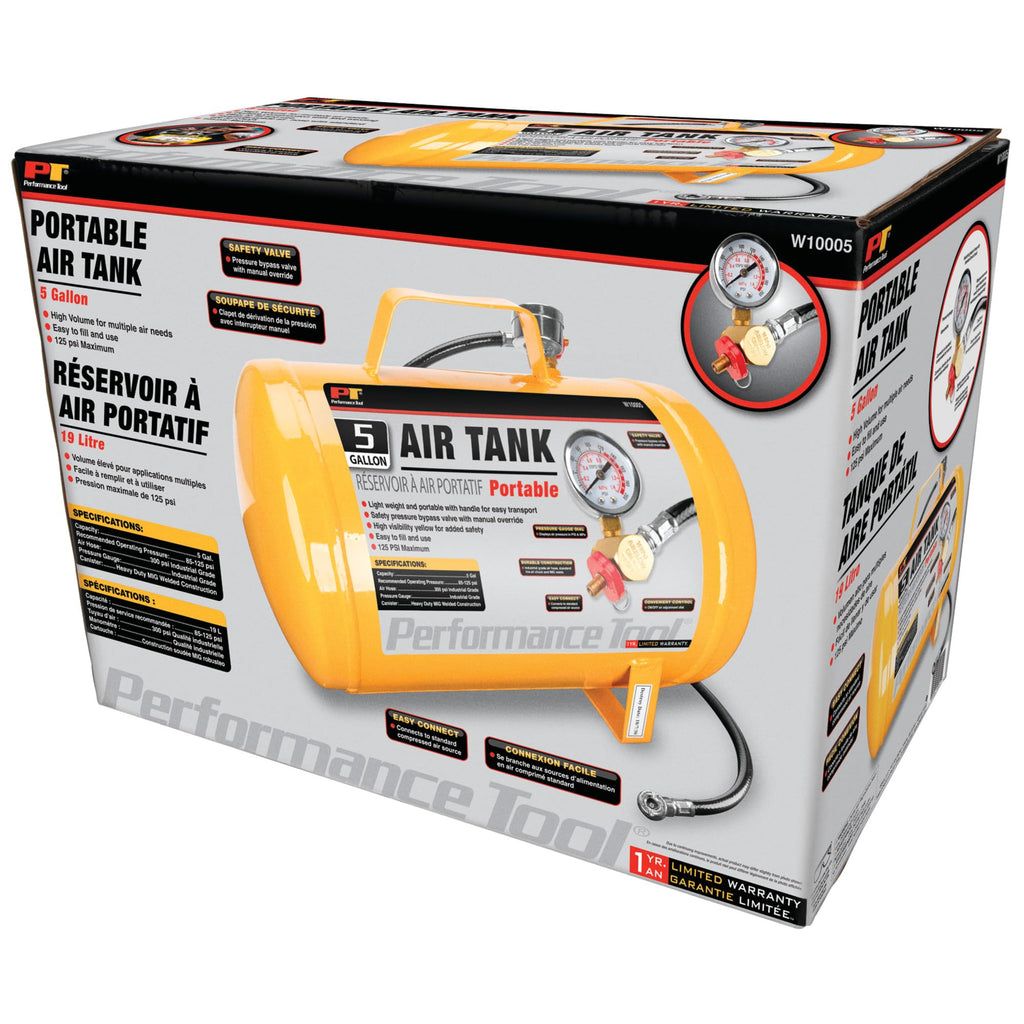 Performance Tool 60505 Air Tank Gauge - Essential for Safe and Accurate Pressure Monitoring, Do Not Exceed Maximum PSI for Optimal Performance