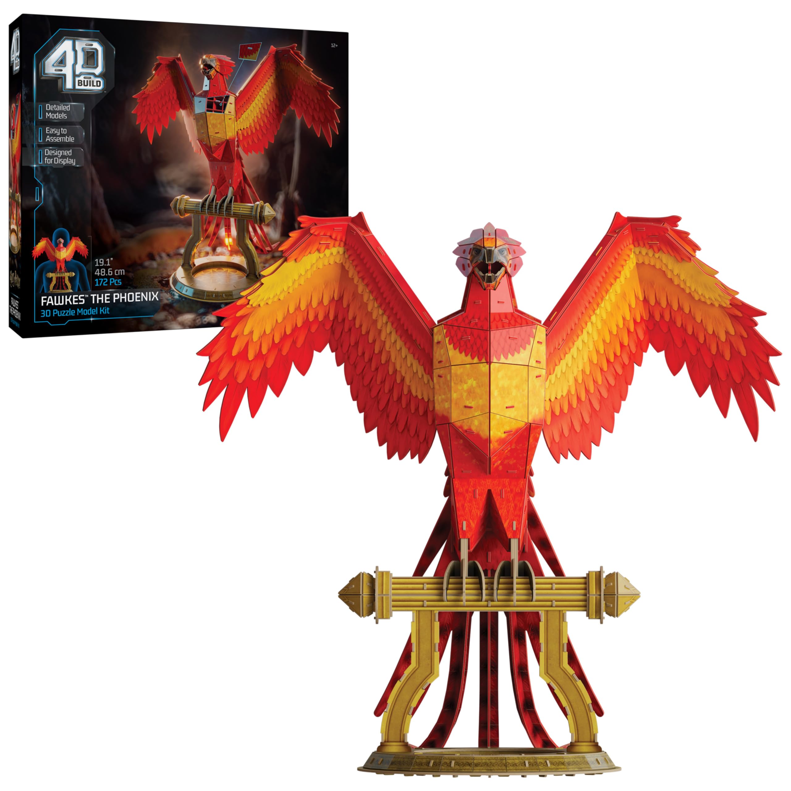 4D Build, Harry Potter Hogwarts Express 3D Model Kit, Harry Potter Collectibles & Desk Decor, Adult Puzzle, Building Toys, 181 Pieces, 3D Puzzles, Gift Ideas for Ages 12 & Up