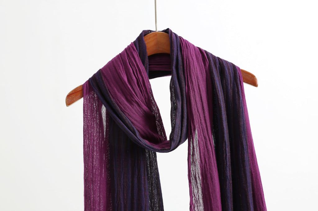 Jeelow Lightweight Summer Scarf Light Shawl Wrap Linen Feel Scarves For Men And Women