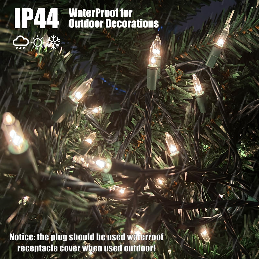 HISHINY Christmas Lights 100 Count Pink Christmas Tree String Lights with Green Wire for Outdoor Indoor Christmas Decorations Wedding Decorations Valentines Day Decor,UL Certified (21feet)