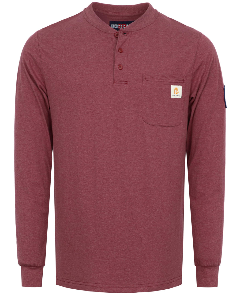 BOCOMAL FR Shirts Flame Resistant Shirt 5.5oz 100% Cotton Light Weight CAT2 Fire Retardant Henley Shirts