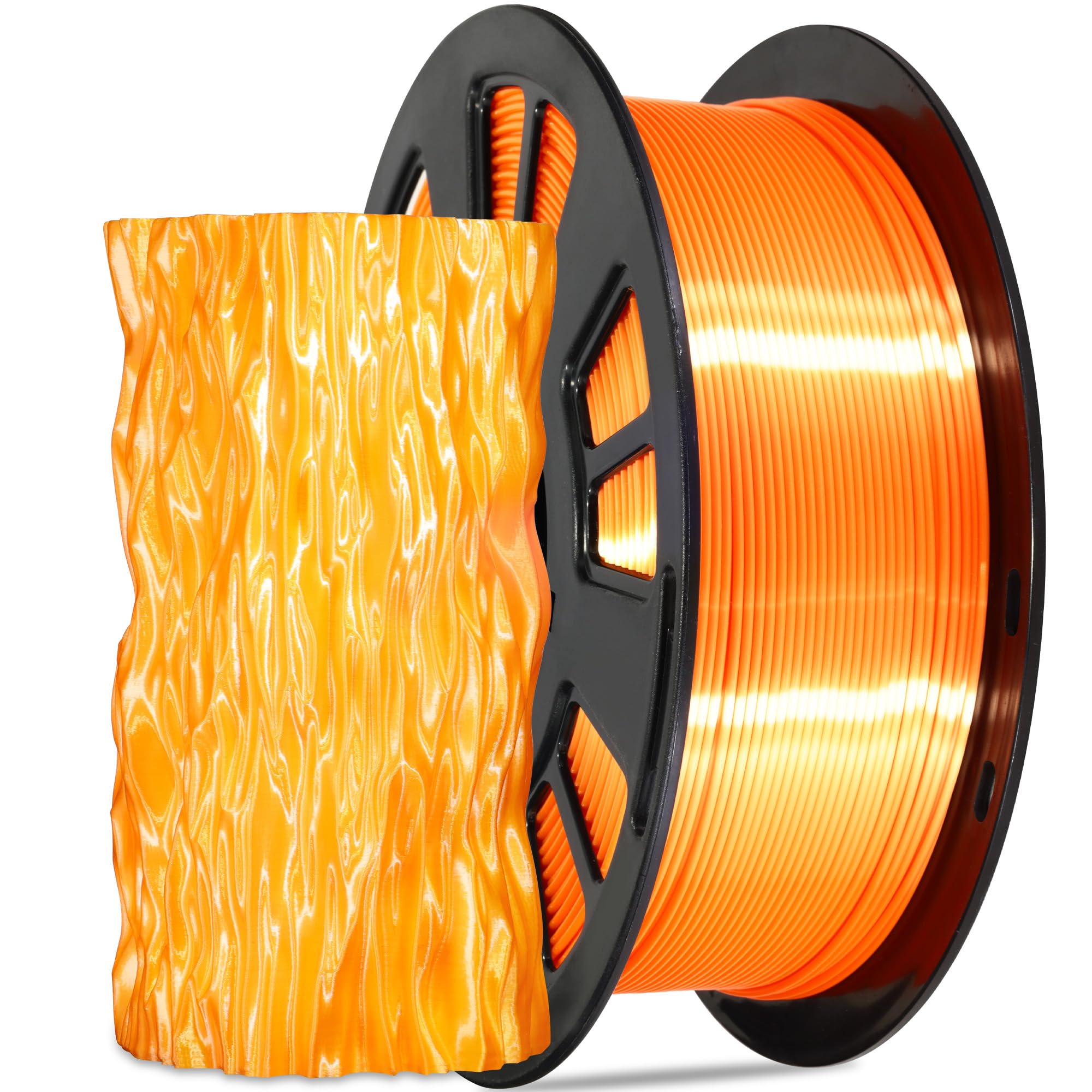 1.75mm PLA 3D Printer Filament Bundle: Glow in Dark Green/Blue/Purple/Rainbow, One Spool Clear Multi Colored, Each Spool 250g, Total 1.25Kg 3D Printing Material, 250g x 5 Spools Glow in Dark PLA