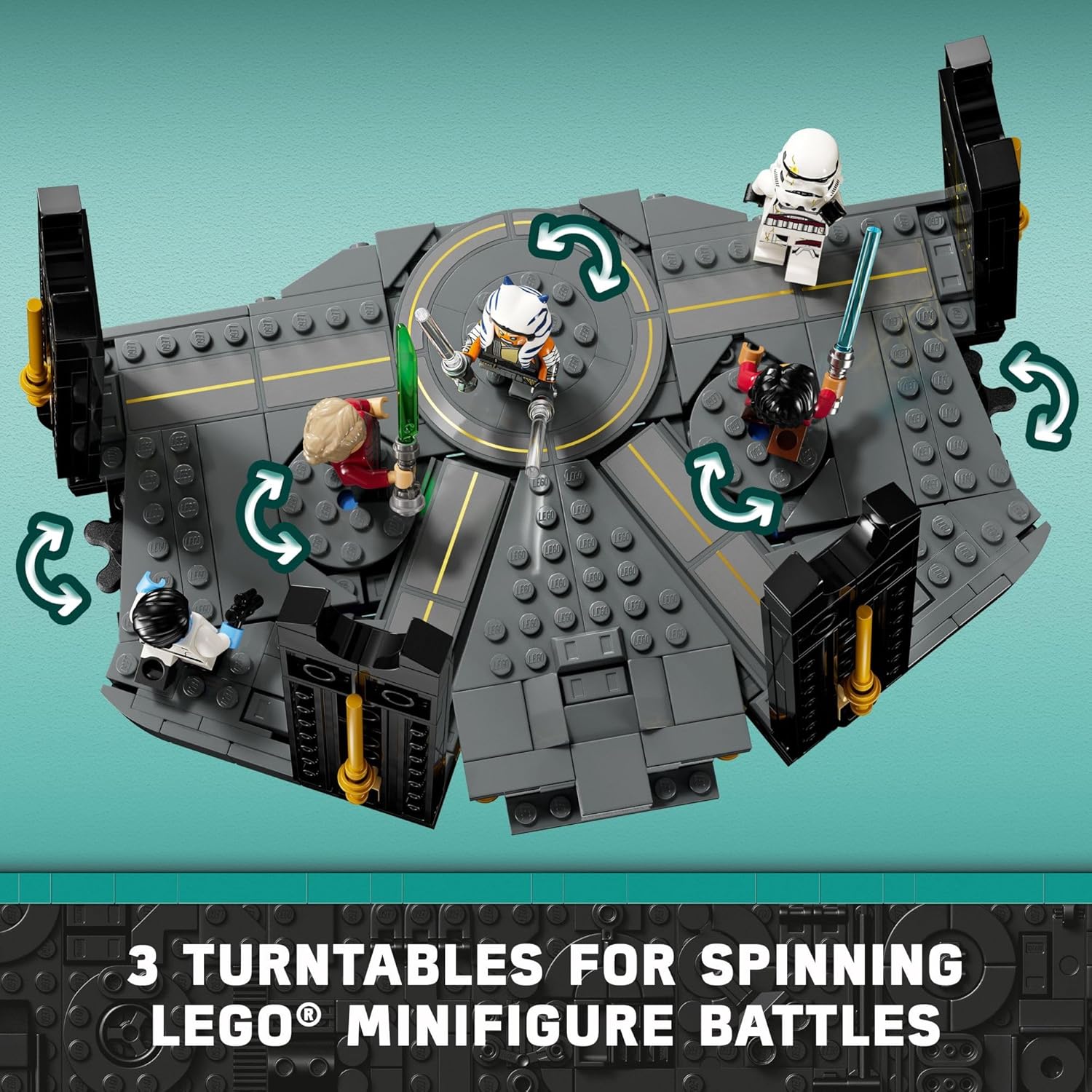 LEGO Star Wars Ahsoka Tano’s Duel on Peridea Building Toy for Kids, Collectible Toy with 5 Star Wars Minifigures Including Grand Admiral Thrawn & Ahsoka, Fun Gift for 8 Year Old Boys & Girls, 75385
