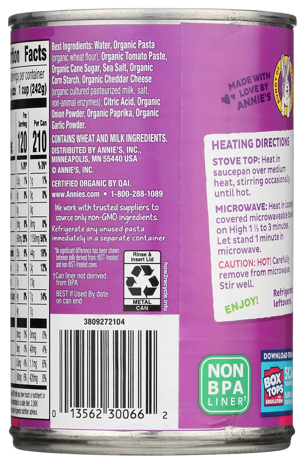 Annie's Homegrown Canned Meal All Stars,15 Ounce