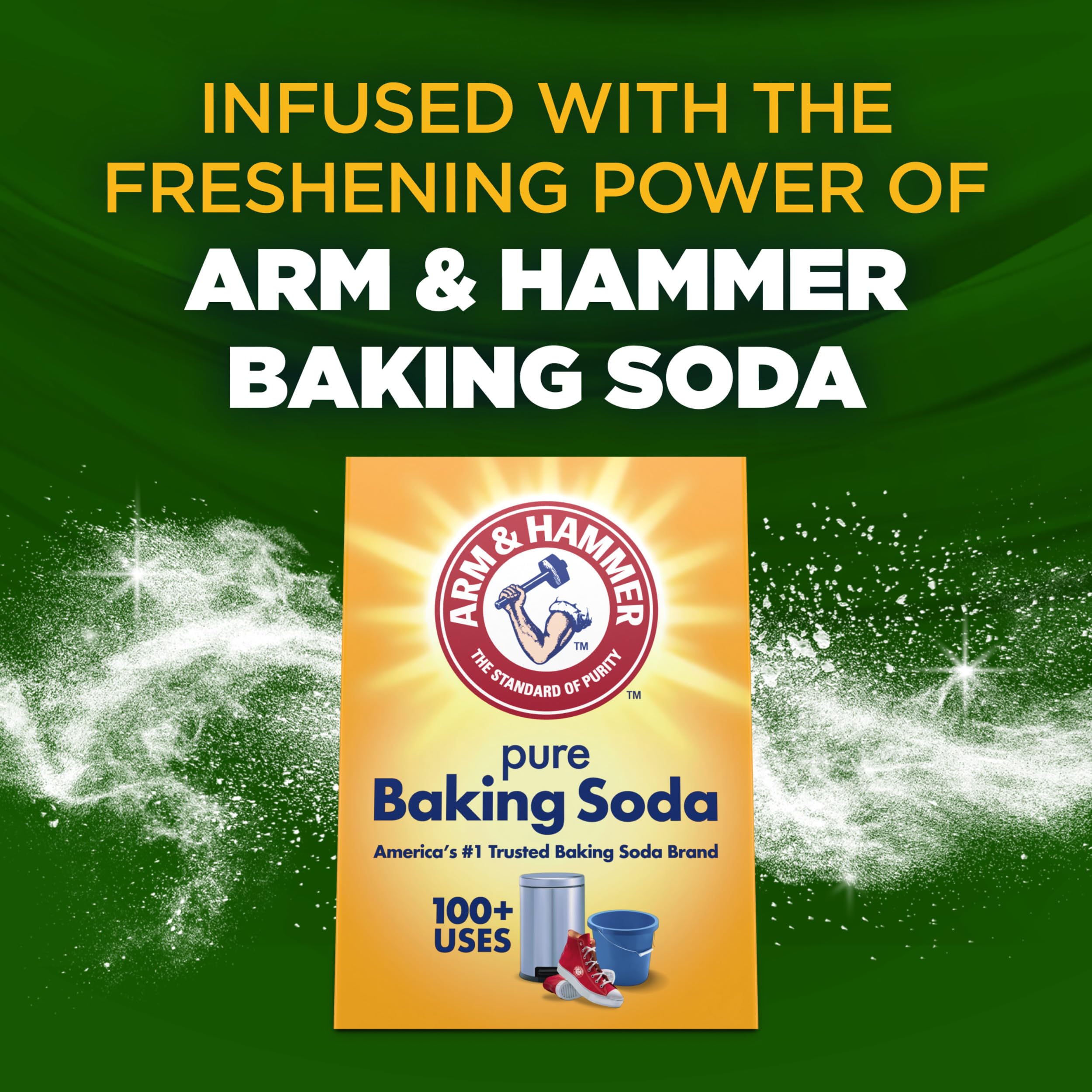 ARM & HAMMER Clean Scentsations In-Wash Scent Booster, Laundry Scent Booster Clean Meadow scent, 24 Oz
