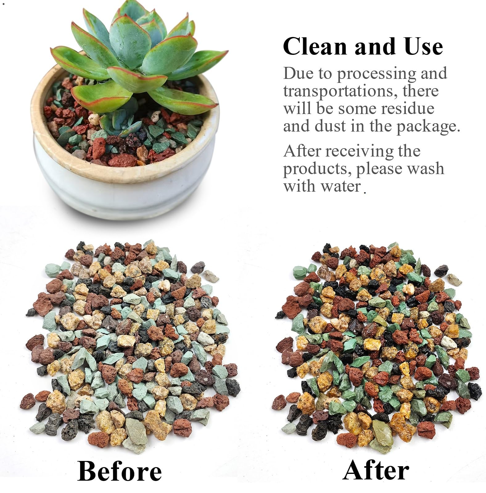 FANTIAN 2 lbs Red Lava Rocks for Plants,1/4 Inch Crush Volcanic Rock Gravel Potting Mix for Succulent Cactus Bonsai Aquarium Fire Pits and Garden Landscaping