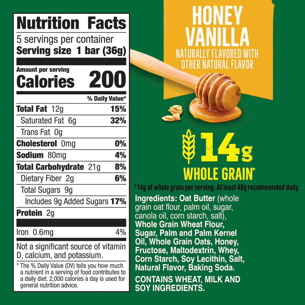 Nature Valley Crispy Creamy Wafer Bars, Blueberry, Whole Grain, 5 Bars, 6.5 oz