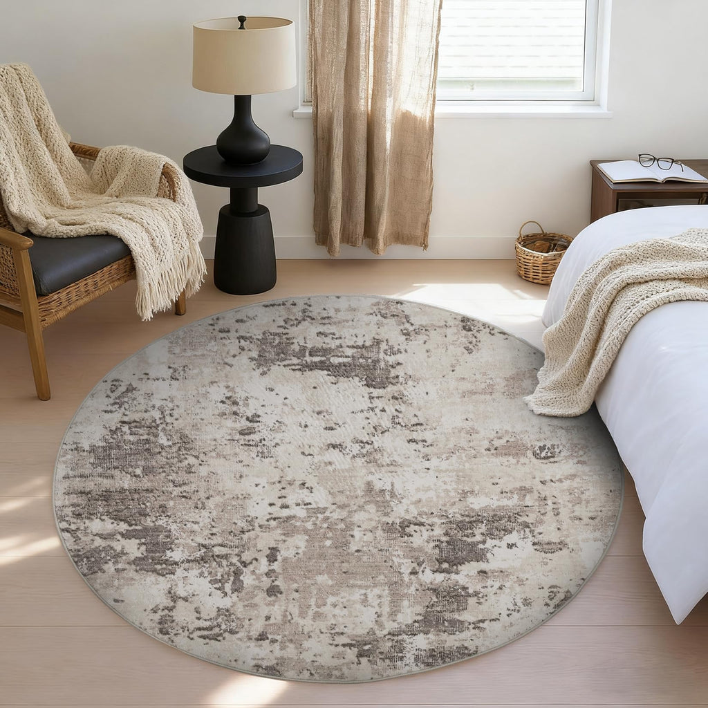 ROYHOME Modern Scalloped Abstract 2x3 Area Rug Non Slip Non Shedding Low Pile Stain Resistant Rug for Entryway Kitchen Bedroom,Black Yellow
