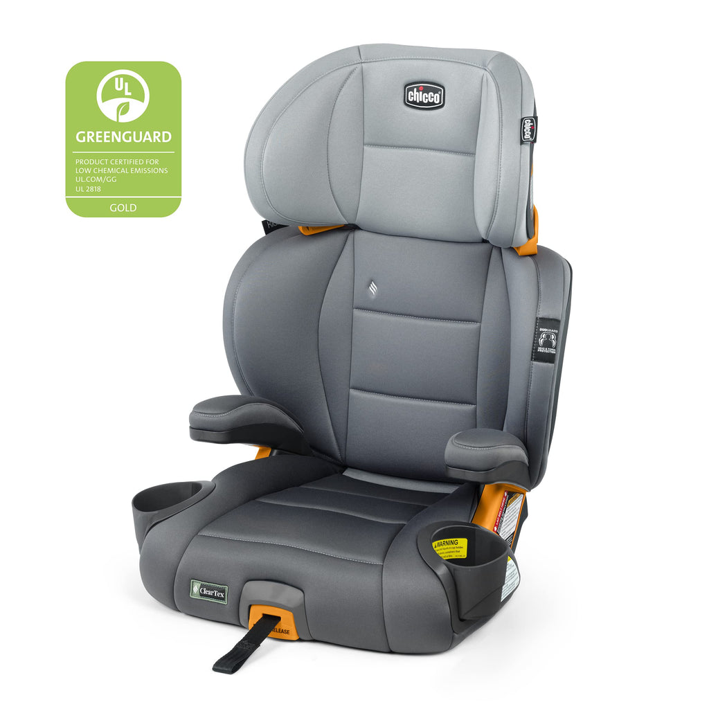 Chicco KidFit Adapt Plus 2-in-1 Belt-Positioning Booster Car Seat, Backless and High Back Booster Seat, for Children Aged 4 Years and up and 40-100 lbs., Vapor/Grey