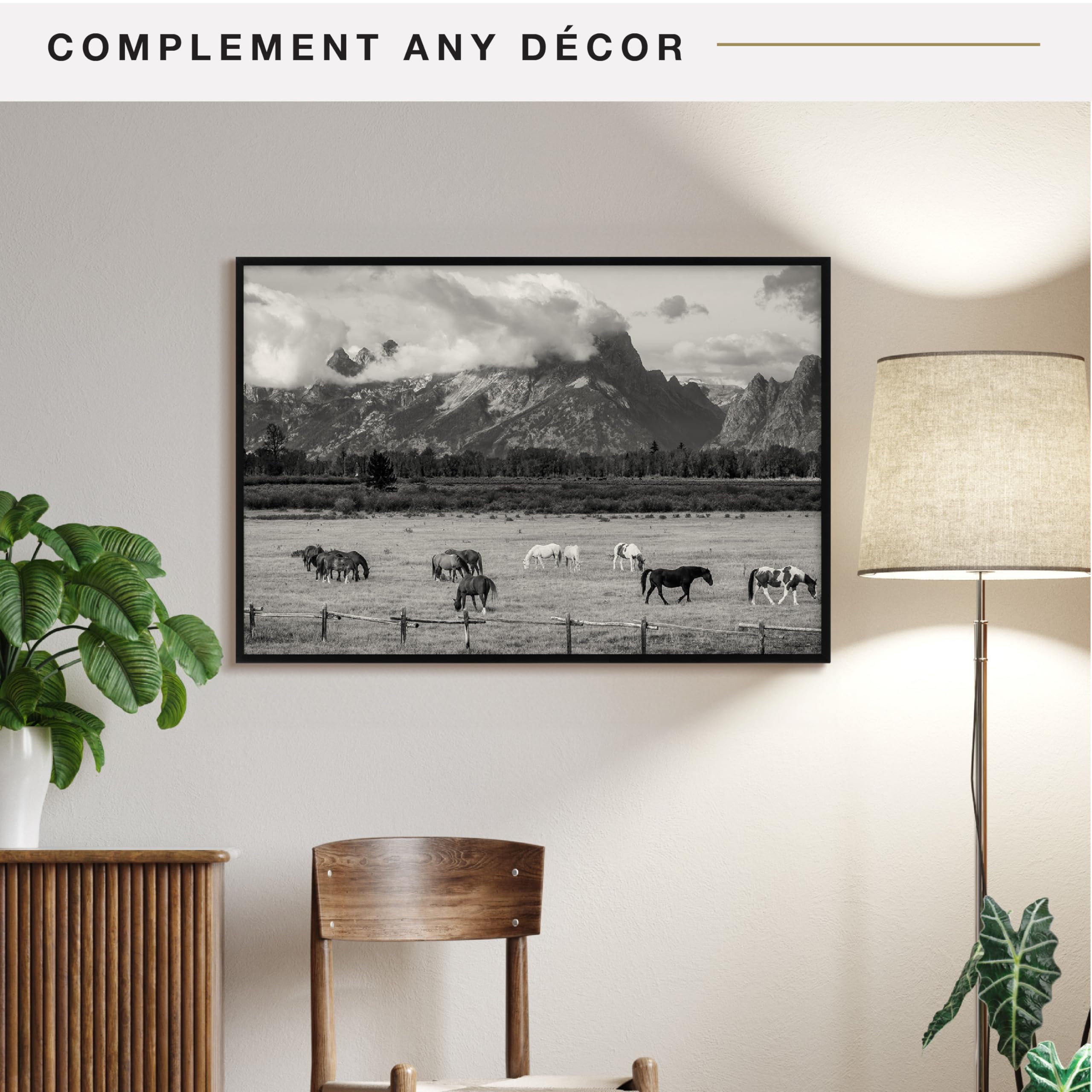 MCS Everline Collection 14x20 Matted Poster Frame with 11x17 Picture Display, Black Vertical & Horizontal Wall Hanging Large Frame for Photos, Posters & Art Prints (1-Pack)