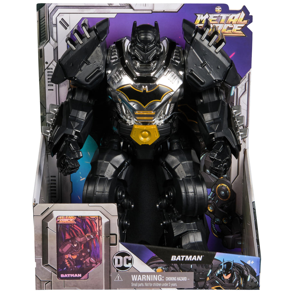 DC Comics, Metal Force Batman Action Figure, 12-Inch Extra Large Super Hero Collectible Kids Toys for Boys and Girls Ages 4 and Up