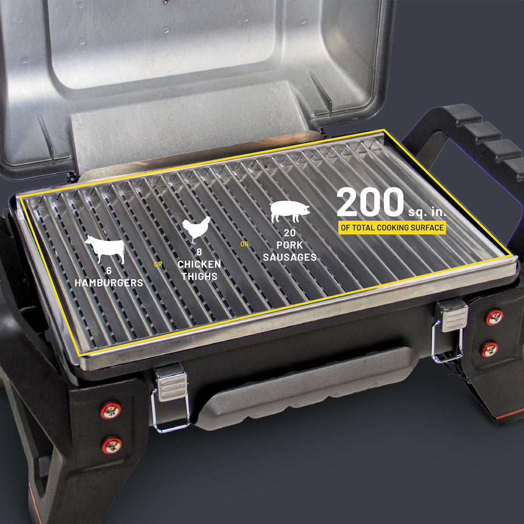 Charbroil Grill2Go X200 Portable Gas Grill, Dark Grey - 25409200