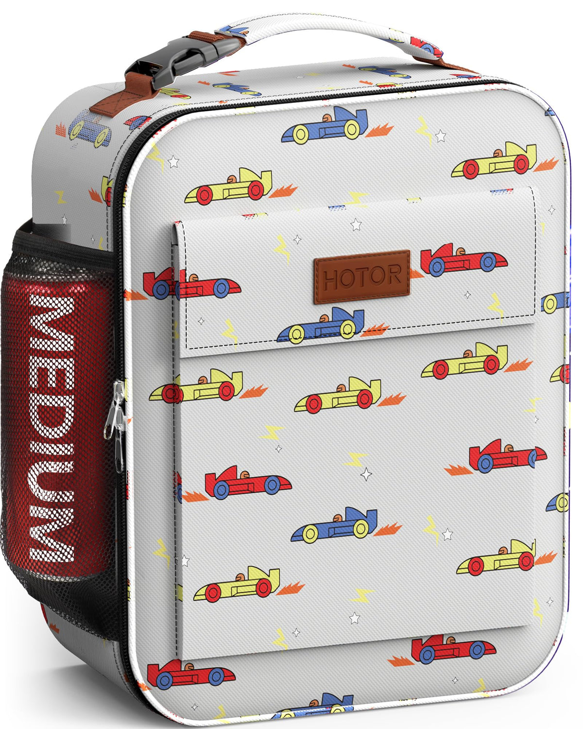 HOTOR Lunch Bag for Men & Women - Large Capacity Insulated Lunch Bag with Mutiple Pockets, Wear-Resistant Cooler Lunch Box for Office, Picnic, Grey, 7L, 9.06" x 4.33" x 10.63"