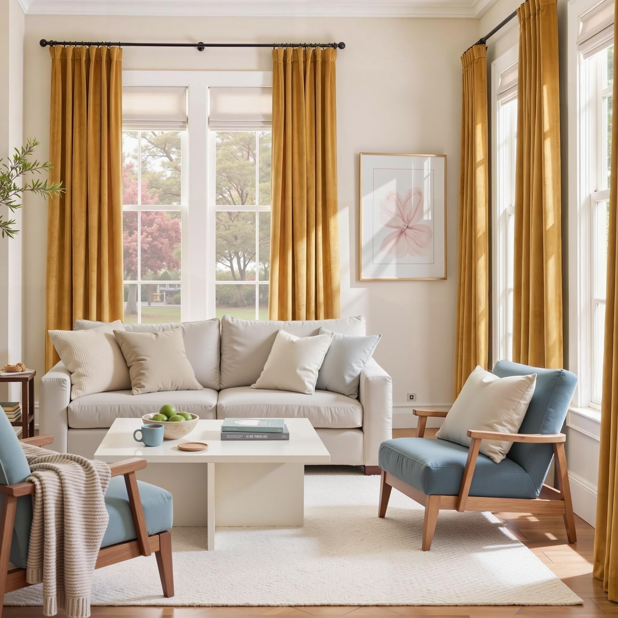 Nemia Dark Green Velvet Curtains Thermal Insulated Blackout Curtain for Bedroom Window Living Room Darkening Luxury Vintage 63 Inches Long Heavy Drapes Panels Rod Pocket Set of 2