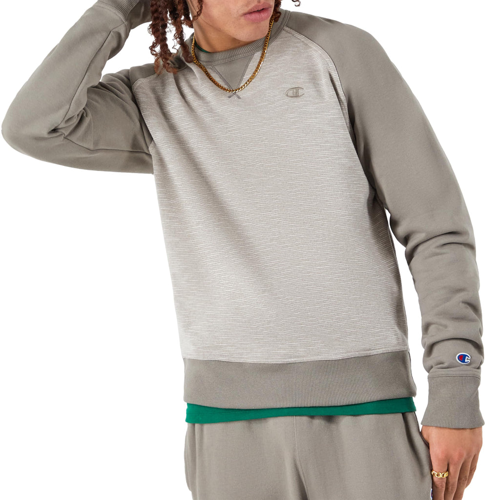 Champion Men's Men's Crewneck Fleece Sweatshirt, Standard Fit, Midweight, C Logo, Available in Regular and Big & Tall
