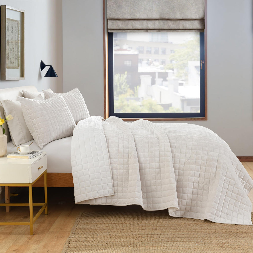 Secgo Twin Comforter Set for Bed - 100% Cotton Quilts Twin Size, Black Bedspreads with 2 Pillow Shams, Patchwork Reversible Lightweight Bedding
