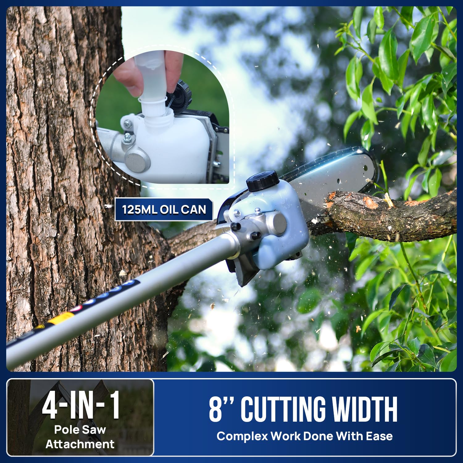 Wild Badger Power 20V Weed Wacker, Leaf Blower, Wheeled Edger Kit Electric with 2 * 2Ah Battery & Charger, String Trimmer, Lightweight, Adjustable Telescopic Shaft, Fast-Charging