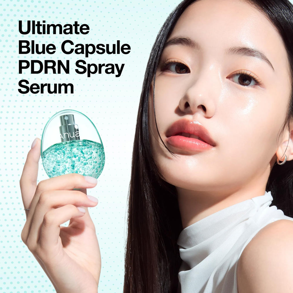 ANUA PDRN Collagen Glow Facial Serum Spray, Hydrating Face Mist, Hyaluronic Acid, dewy glass finish, All Skin Types, Instant Plumping Hydration, Firming Care, Korean Skincare, 3.38 fl oz