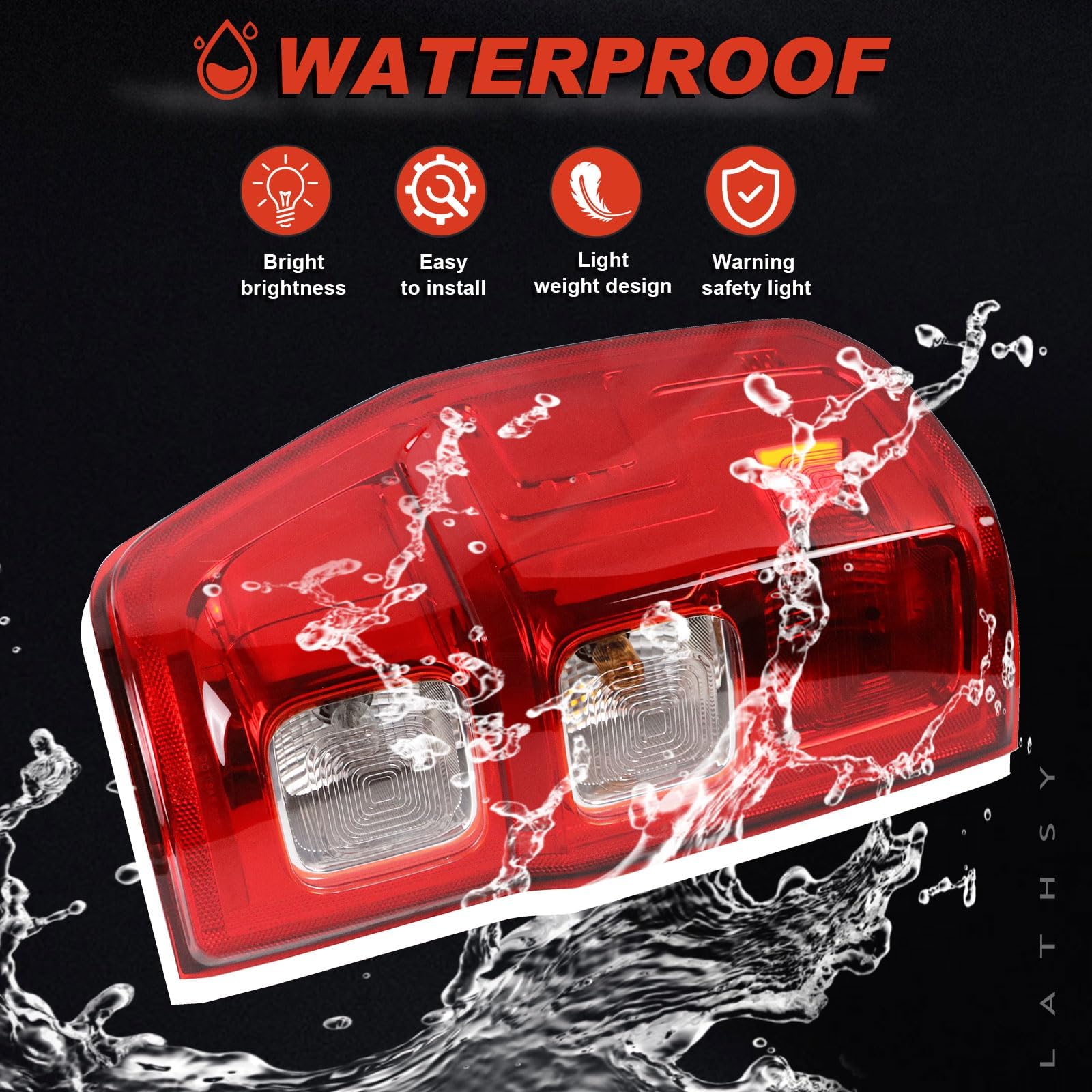 LED Tail Light w/Blind Spot Compatible With 2019-2023 Ranger Left Driver Side Taillight Replace Part Number KB3Z13405G (Module NOT Included)