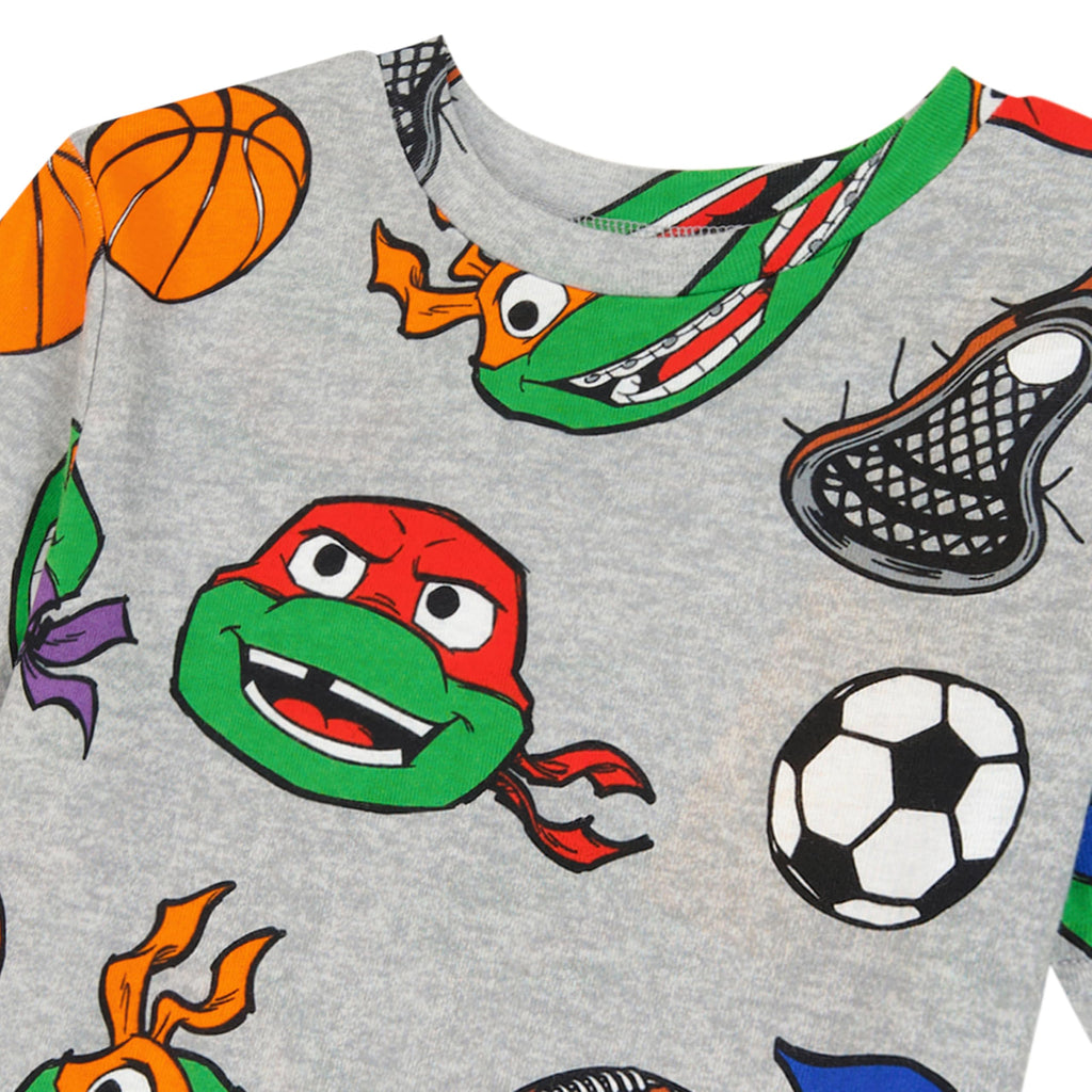 Nickelodeon Boys' 4-piece Snug-fit Cotton Short-Sleeve Matching Pajama Set, Soft & Cute for Kids