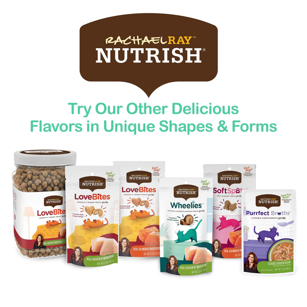 Nutrish Rachael Ray Purrfect Broths Classic Chicken Recipe, Lickable Complements for Cats, 1.4 oz. Pouch, 24 Count