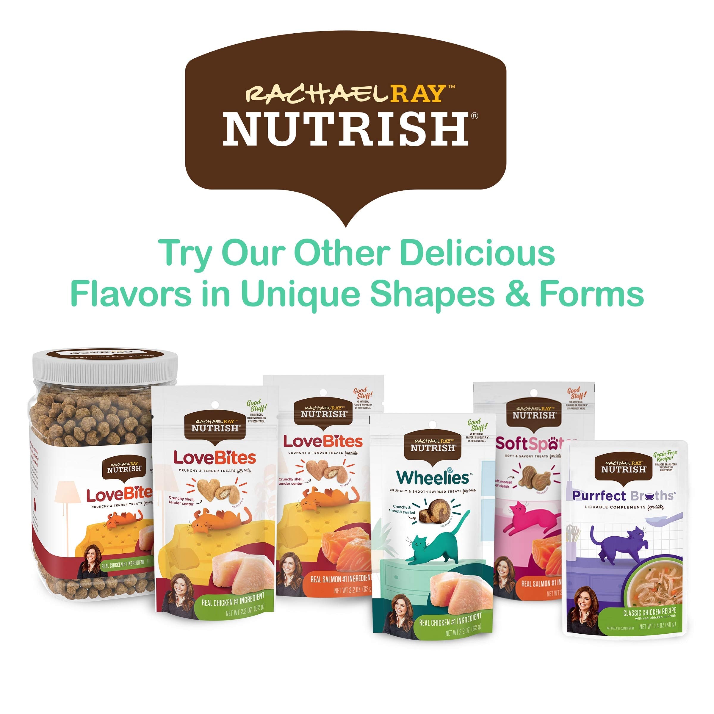 Nutrish Rachael Ray Purrfect Broths Classic Chicken Recipe, Lickable Complements for Cats, 1.4 oz. Pouch, 24 Count