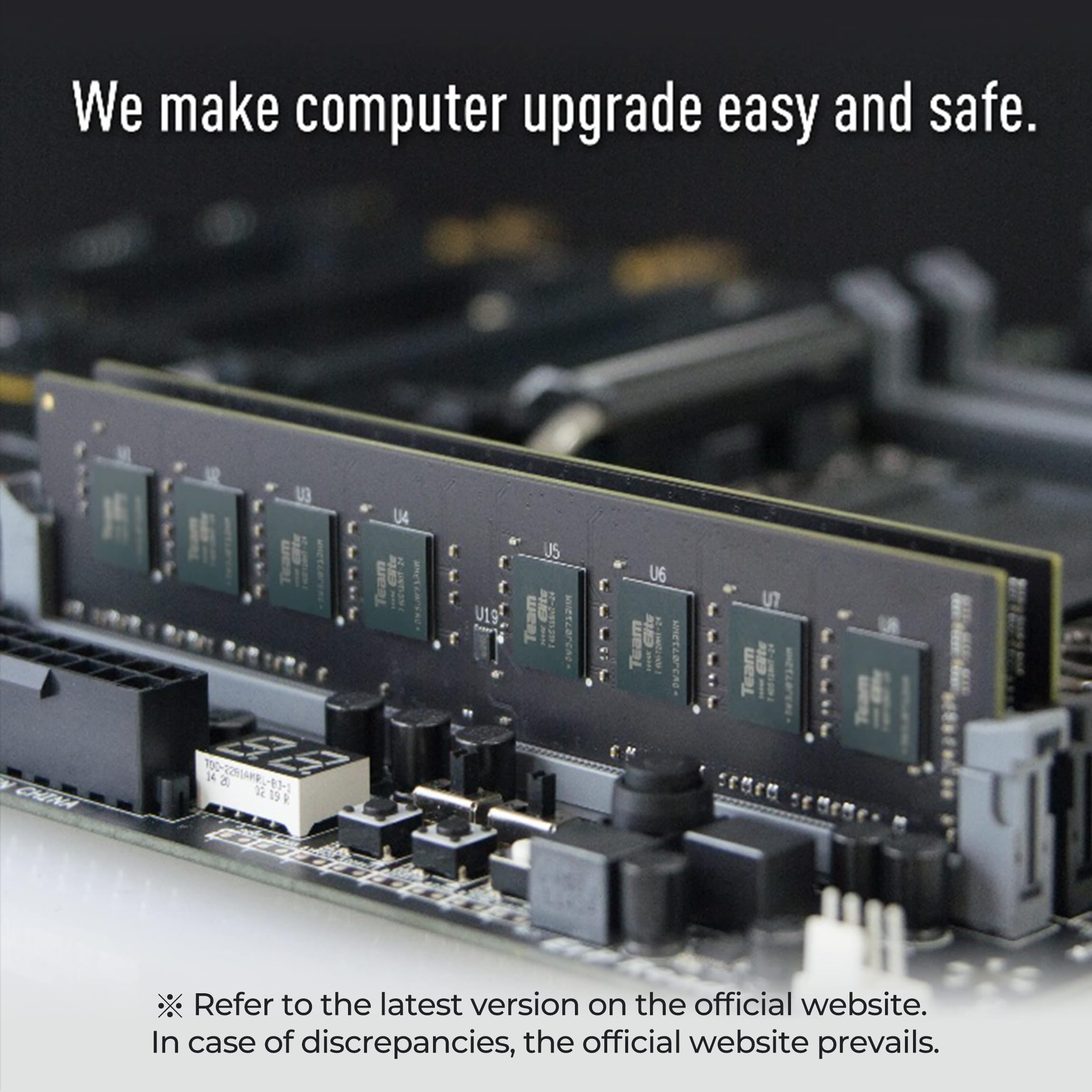 TEAMGROUP Elite DDR4 8GB Single 2666MHz PC4-21300 CL19 Unbuffered Non-ECC 1.2V UDIMM 288 Pin PC Computer Desktop Memory Module Ram - TED48G2666C1901