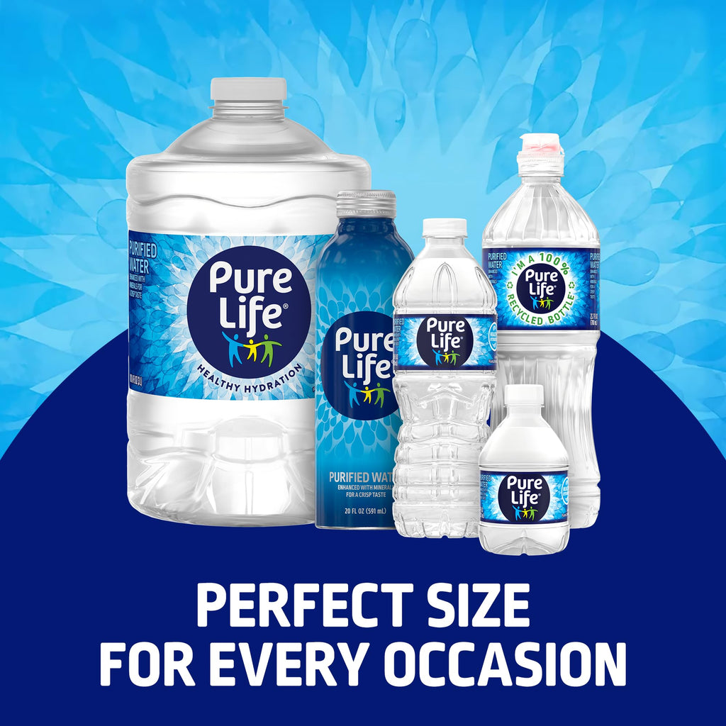 Pure Life Purified Bottled Water, 12 Pack - Still Drinking Water Enhanced with Minerals for a Crisp Taste - 16.9 Fl Oz - Toy Story 5 Packaging Graphics