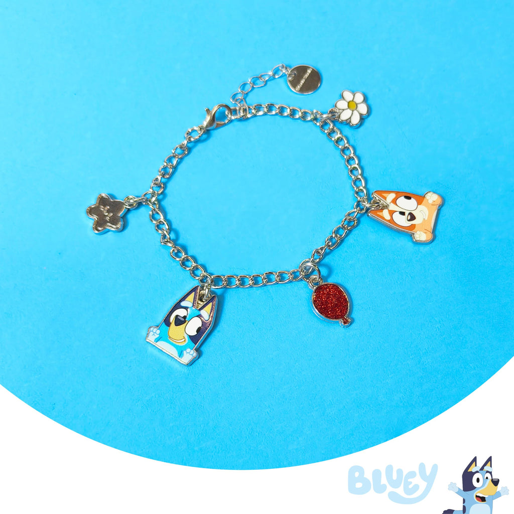 LUV HER 7" Minecraft Bracelet with 4 Metal Charms - Minecraft -Ages 3+