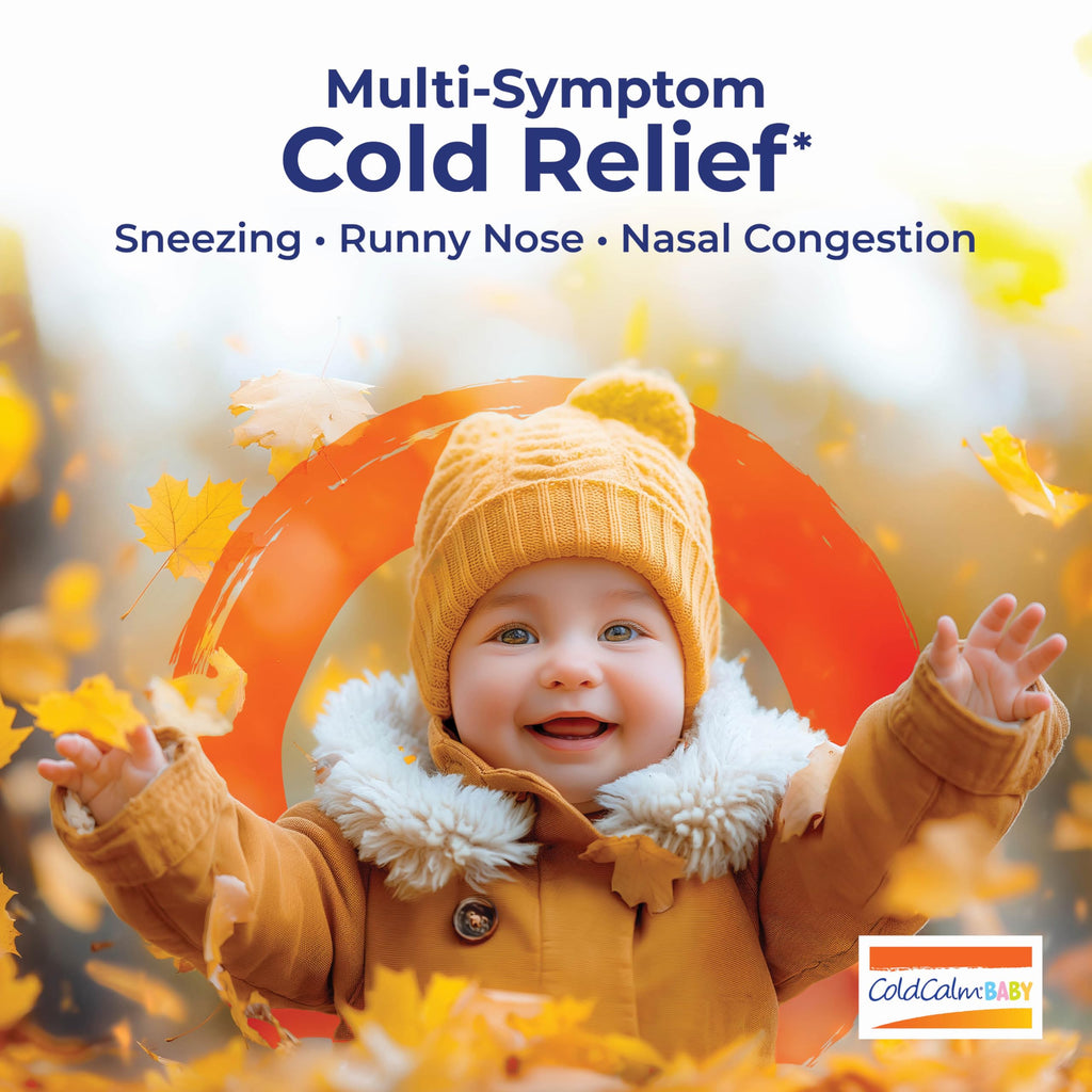 Boiron ColdCalm Baby Single-Use Drops for Relief from Cold Symptoms of Sneezing, Runny Nose, and Nasal Congestion - Sterile and Non-Drowsy Liquid Doses - 30 Count