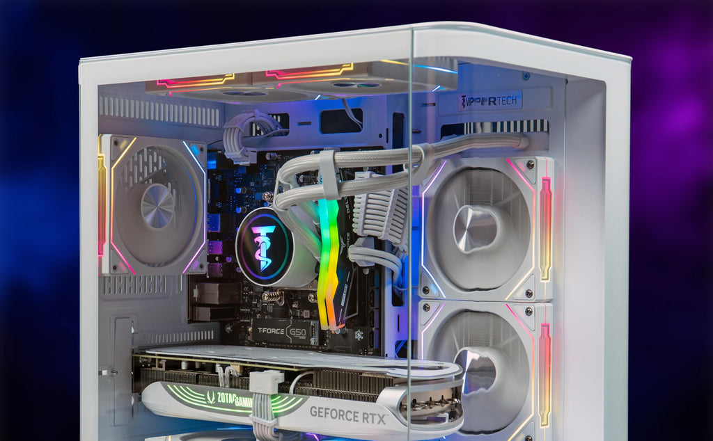 ViprTech Reaper 1.0 Gaming PC - AMD Ryzen 7 8700F (5.0Ghz Turbo), GeForce RTX 5060 Ti 8GB, 16GB DDR5, 1TB SSD, VR-Ready, WiFi BT USB-C, Win 11, Gaming Desktop Computer Prebuilt, Black